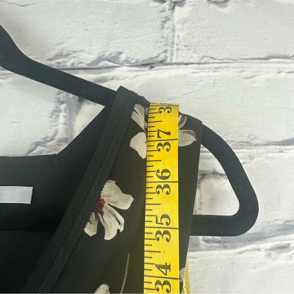 Zac Posen Womens Floral Chiffon Layered VNeck Dress Black Size 0 Sleeveless - Picture 13 of 15